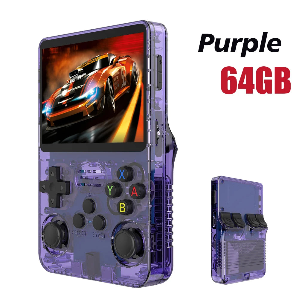 128GB R36S Retro Handheld Video Game Console Linux System 3.5 Inch IPS Screen Portable Pocket Video Player 64GB Games Boy Gift