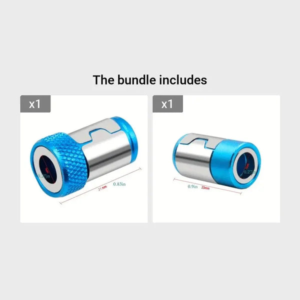 1pc Magnetic Screw Ring Bit Magnetizer Ring Metal Magnetizer Screw, Removable For 1/4 Inch/6.35mm Hex Screwdriver And Power Bits