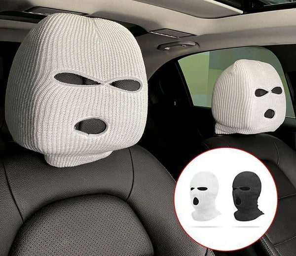 A must-have social media influencer with a car seat cover, personalized funny hat, and special decorative accessories