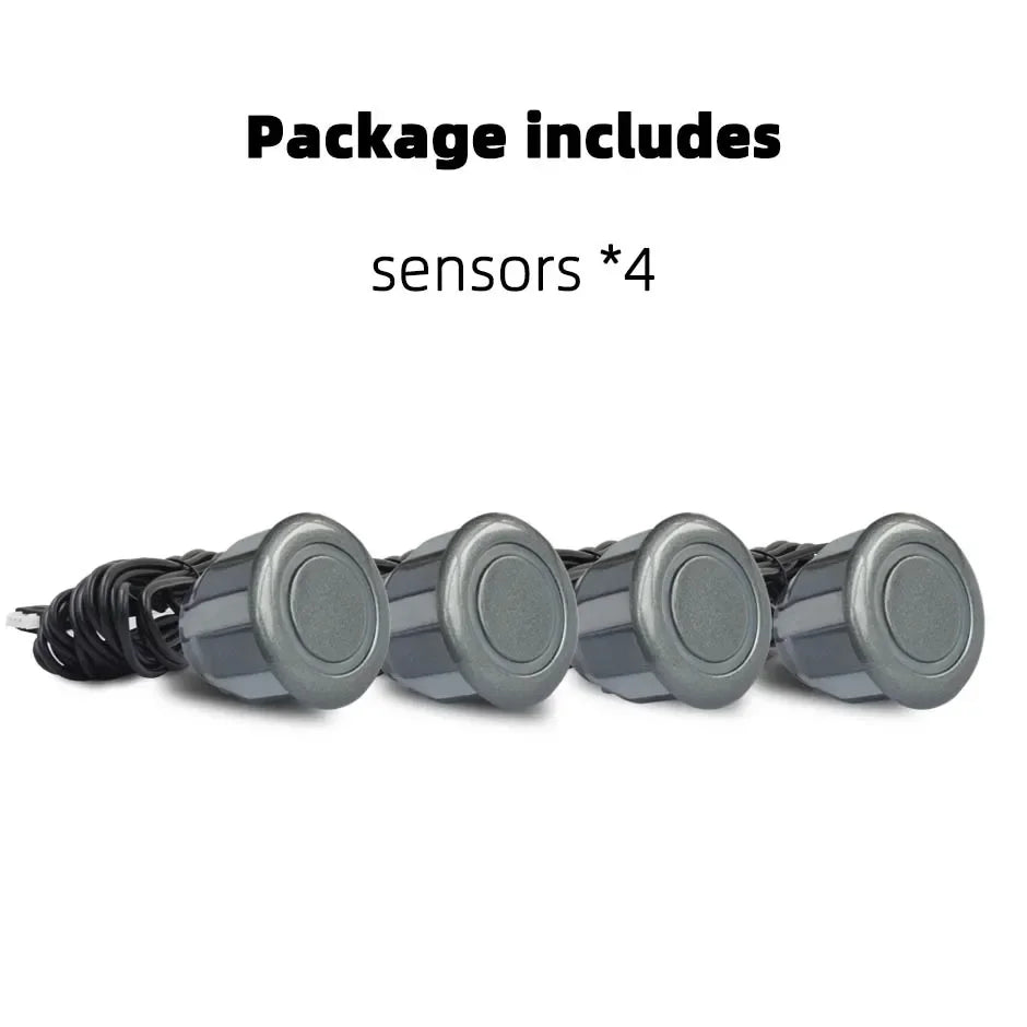 4PCS 22mm Ultrasonic Parking Sensors Reverse Backup Radar System Choose From Red, Black, White, Silver, Gray, Gold, and More!