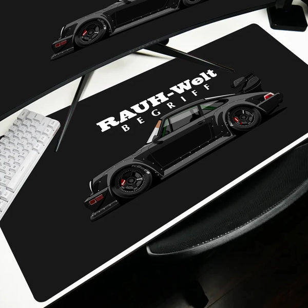 Japan sports car jdm RWB 911 964 933 XXL Mousepad Boy Pad Natural Rubber mousepad Desk Mat Anime Lock edge Mousepad