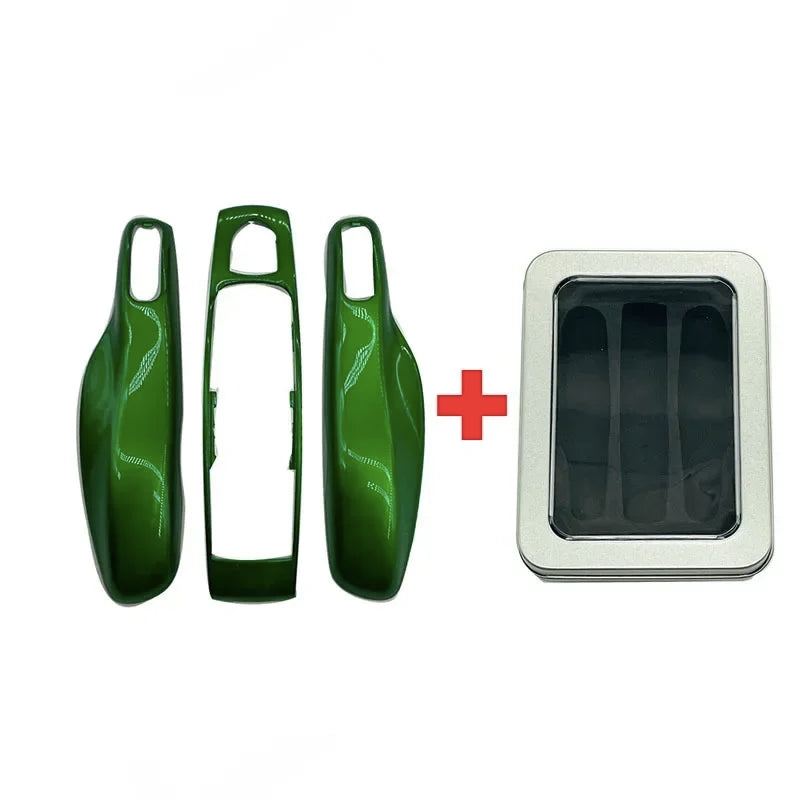 3Pcs Car Smart Remote Key Case Fob Cover Shell for Porsche Panamera Spyder Carrera Macan Boxster Cayman Cayenne 911 970 981 991