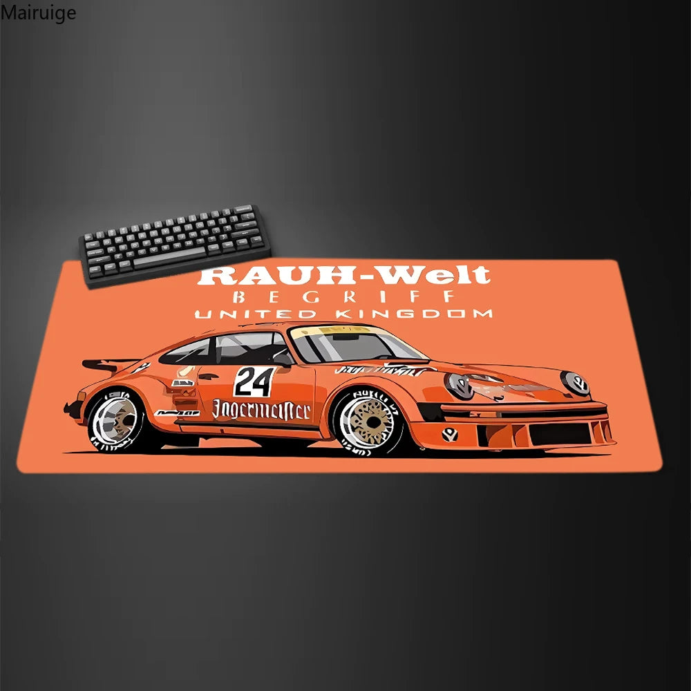 Anime Japan sports car jdm RWB 911 964 933 Mousepad Boy Pad Natural Rubber mousepad Desk Mat Size for Gameing World of tanks C