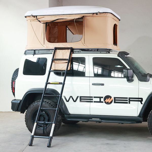 WEIER WERT-004 Vehicle ABS Hard shell Pop Up Roof Top Tent - For Car / RV / Pickup / Van / Camper / 4x4 - 2 Person 300Kg 3000mm water proof