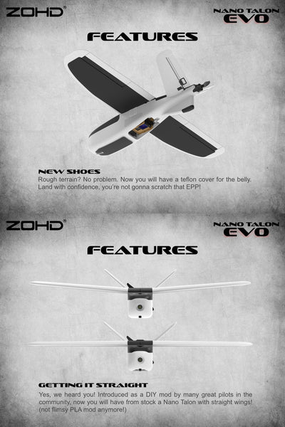 ZOHD Nano Talon EVO FPV Airplane (PNP / FPV)