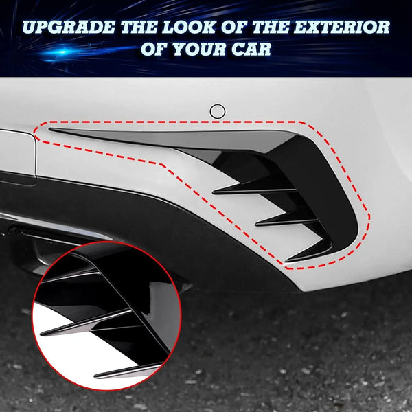 Car Rear Bumper Lip Spoiler For BMW 3 Series G20 M-Sport 320e 330e 318i 320i 325i 330i 340i 2019-2022 Air Vent Outlet Cover Trim