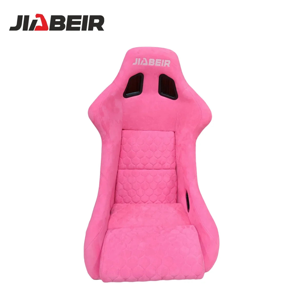 1097 Custom LOGO Pink Suede Fiberglass Back Racing Bucket Seats
