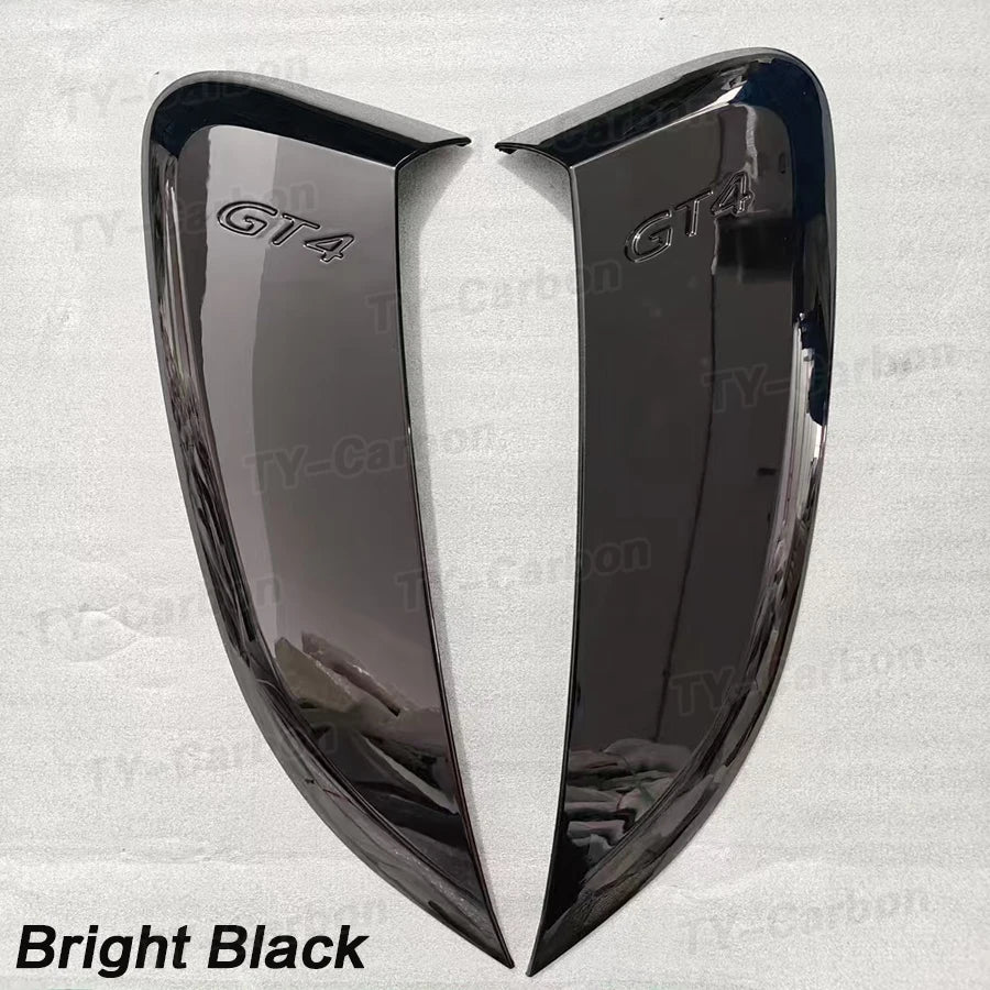 Real Carbon Fiber Side Vents For For Porsche 718 981 Boxster Cayman Car Accessories Side Air Vents 2pcs Grill Bodikit 2013-2023