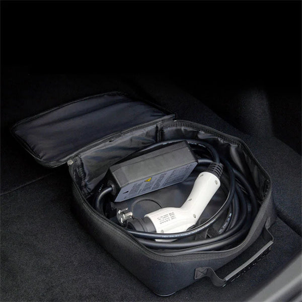 Car Charging Cable Storage For Tesla Model 3 Y S X Mach-E Carry Bag Vehicle Charger Plug Socket Jumper Waterproof Fire Retardant