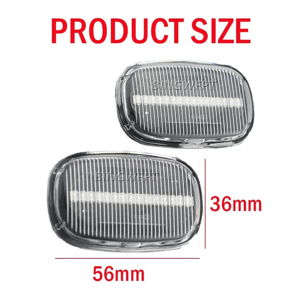 2PCS Car Dynamic Side Marker Blinker Light For Toyota Celica T20 23 Corolla Caldina Avensis Starlet Prius Fielder Verso Runx MR2