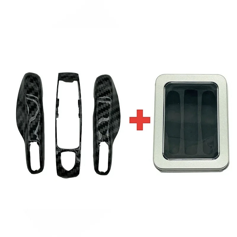3Pcs Car Smart Remote Key Case Fob Cover Shell for Porsche Panamera Spyder Carrera Macan Boxster Cayman Cayenne 911 970 981 991
