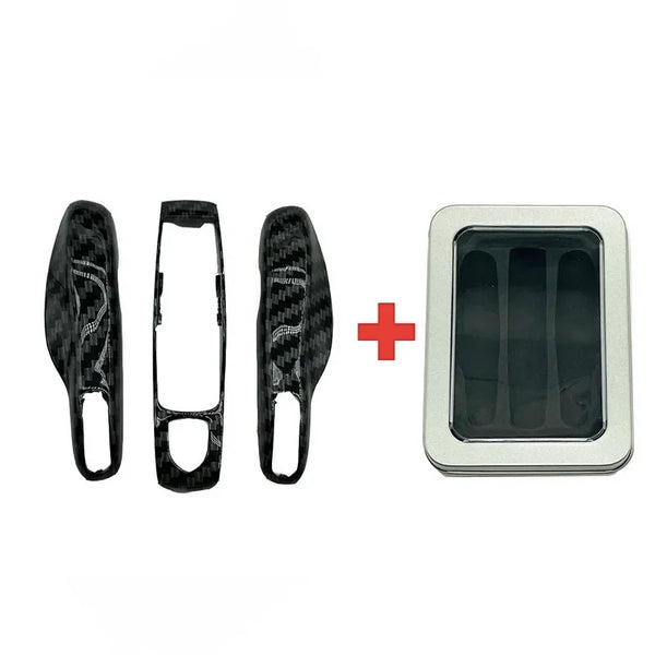 3Pcs Car Smart Remote Key Case Fob Cover Shell for Porsche Panamera Spyder Carrera Macan Boxster Cayman Cayenne 911 970 981 991