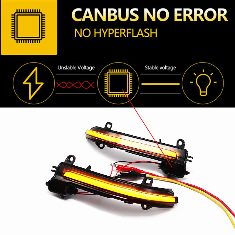 For BMW F20 F21 F22 F23 F30 F31 F32 F33 F34 X1 E84 F36 i3S F87 M2 1 2 3 4 Series Dynamic turn signal LED rearview mirror flash