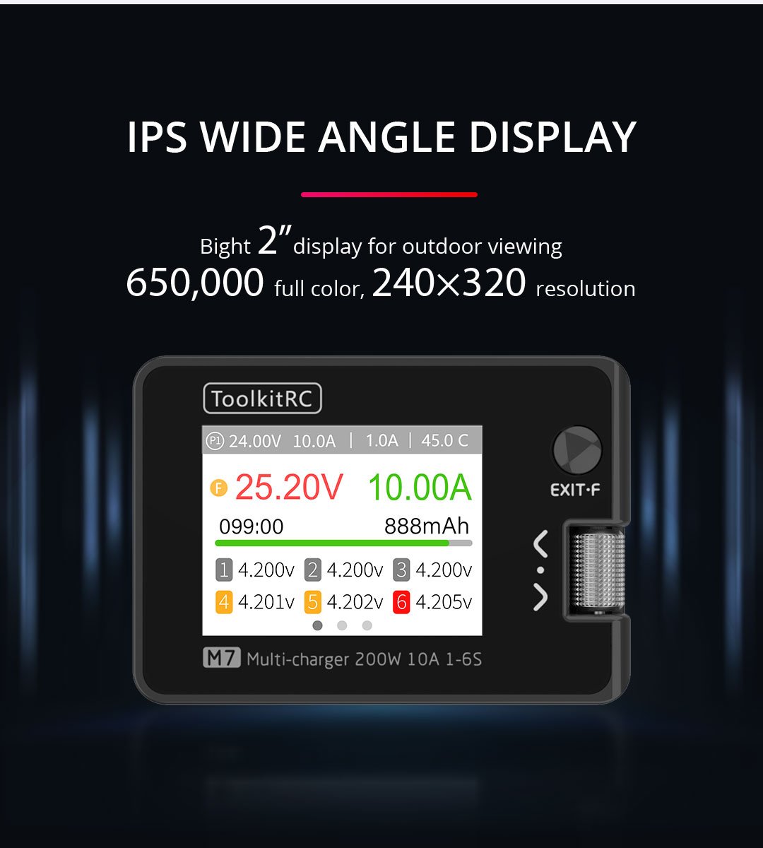 ToolkitRC M7 200W DC Multi Function Balance Charger XT60