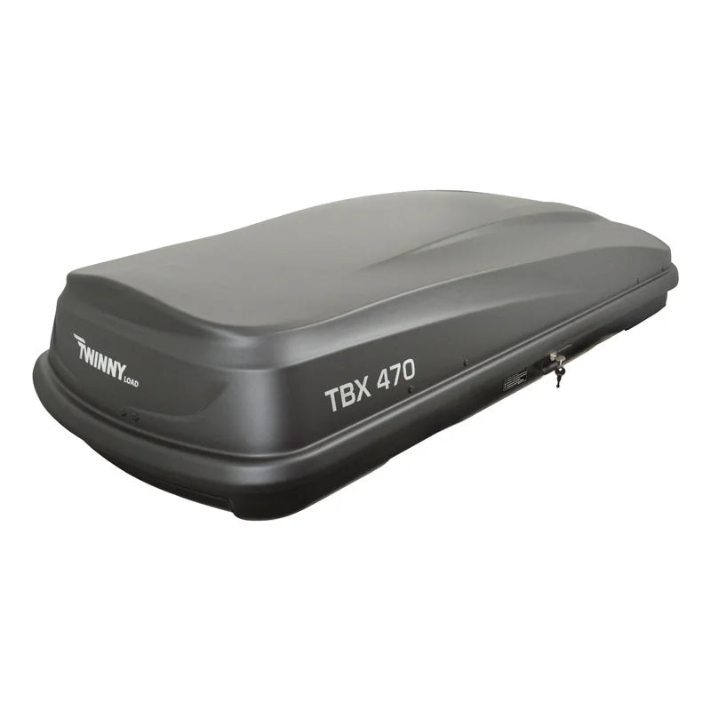 Twinny Load Vehicle Car Roof Box TBX 470 Litre Matt-Anthracite 189x78x38cm 75Kg max load U-Brackets