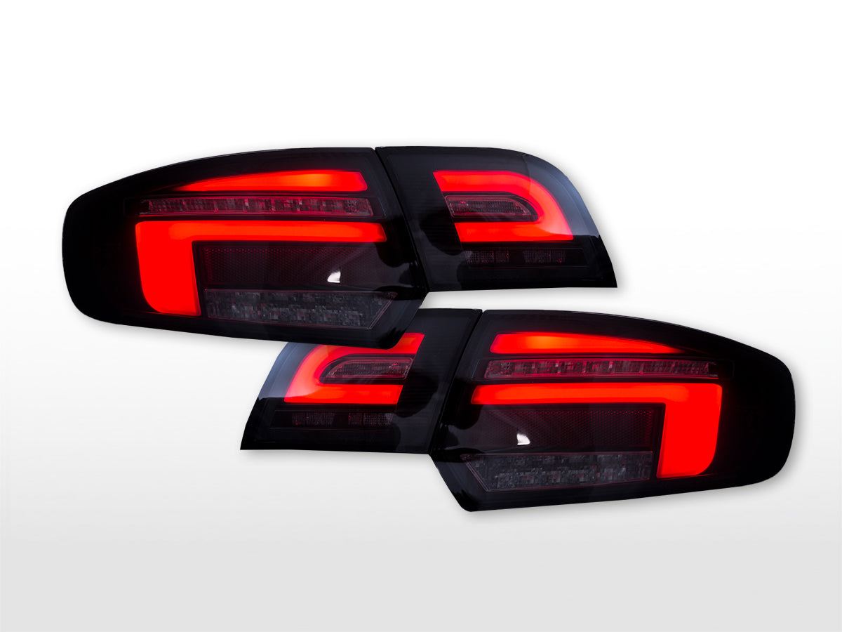 FK Pair LED Lightbar DRL Rear Lights Audi A3 8P 8PA 03-05 Black Smoke LHD