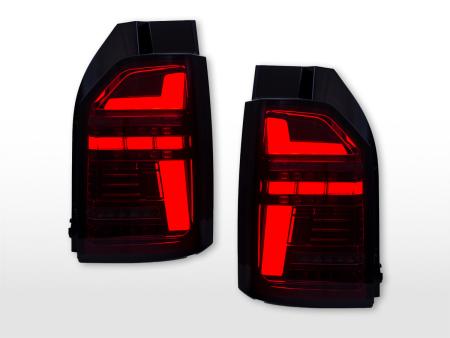 FK LED Light Bar Rear Lights Dynamic VW Transporter T6 Wing Doors 20+ Red LHD