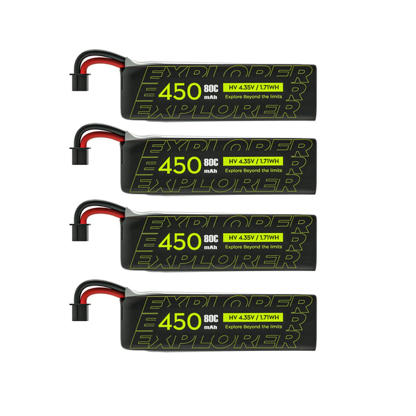 4pcs Explorer 1S 450mAh HV V2 A30 Plug