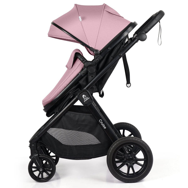 For Your Little One Cruise 3 In 1 Travel System With i-Size Car Seat - Blush Rose (Free Cupholder And Seat Liner Included!)