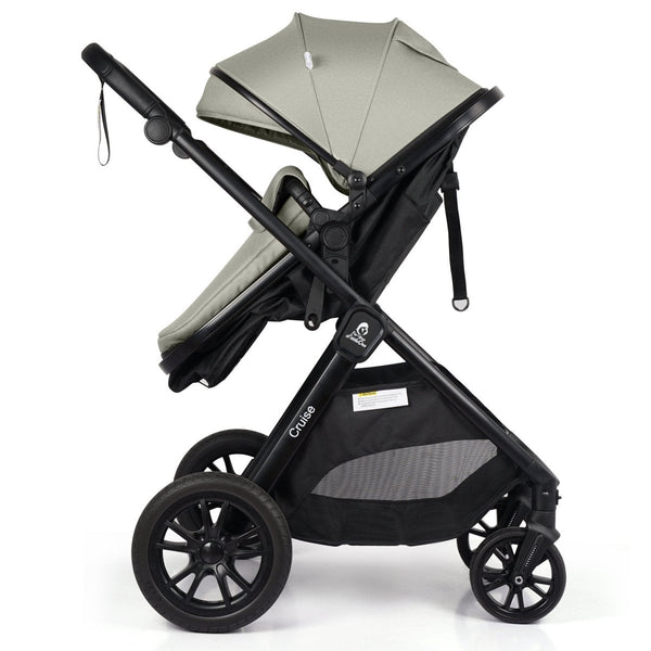 For Your Little One Cruise 3 In 1 Travel System With i-Size Car Seat - Pebble Sage (Free Cupholder And Seat Liner Included!)