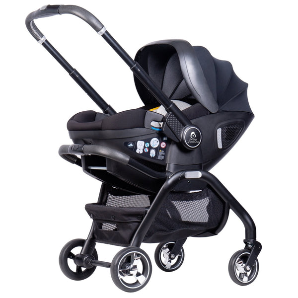 For Your Little One Qubi Infant Car Seat & Stroller - Eclipse Black-Grade A