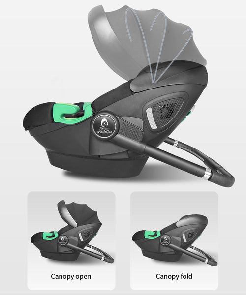 For Your Little One Qubi Infant Car Seat & Stroller - Eclipse Black