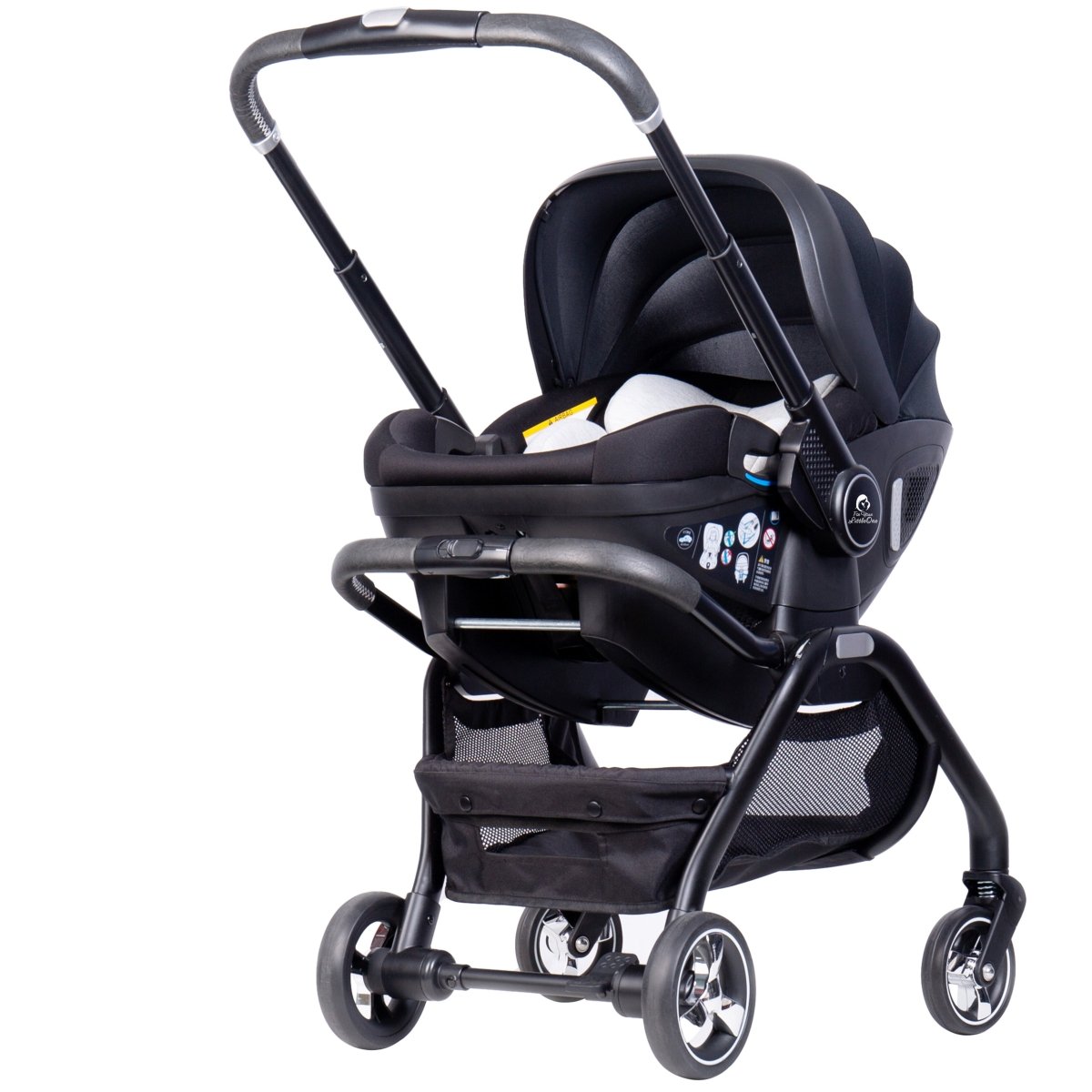 For Your Little One Qubi Infant Car Seat & Stroller - Eclipse Black-Grade A