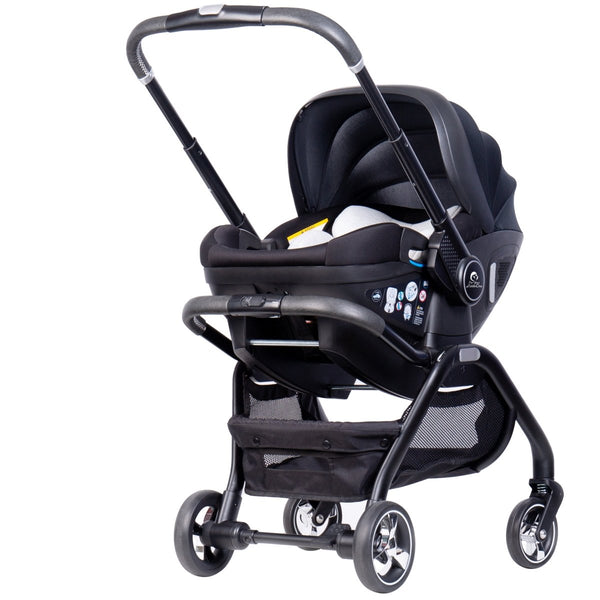 For Your Little One Qubi Infant Car Seat & Stroller - Eclipse Black-Grade A