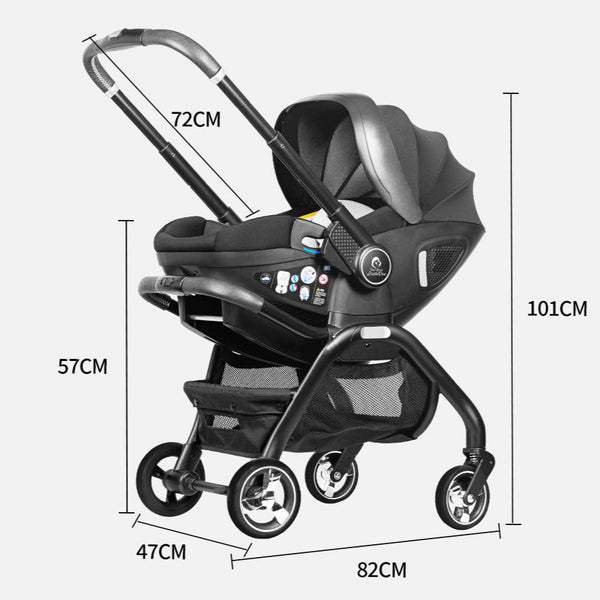 For Your Little One Qubi Infant Car Seat & Stroller - Eclipse Black