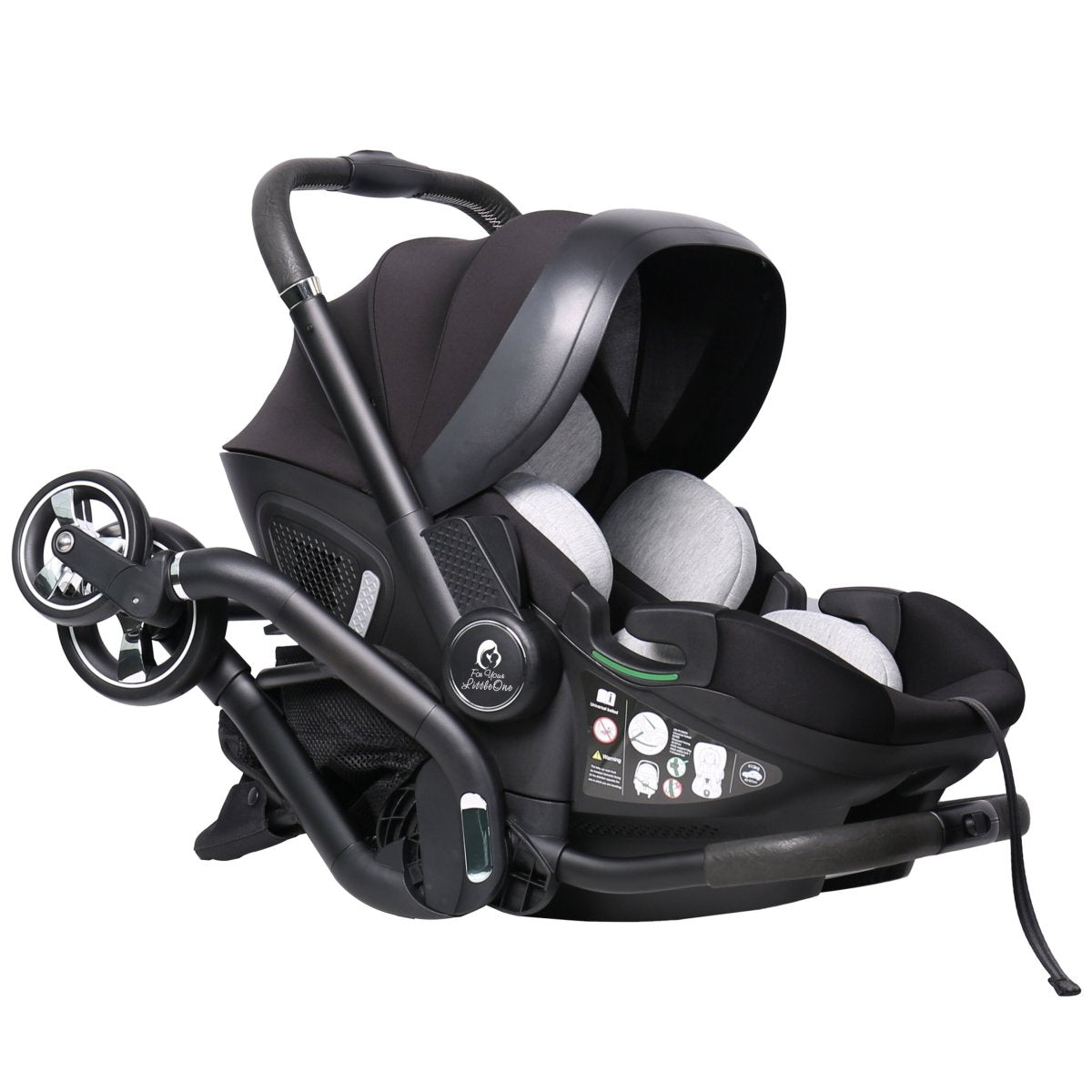 For Your Little One Qubi Infant Car Seat & Stroller - Eclipse Black