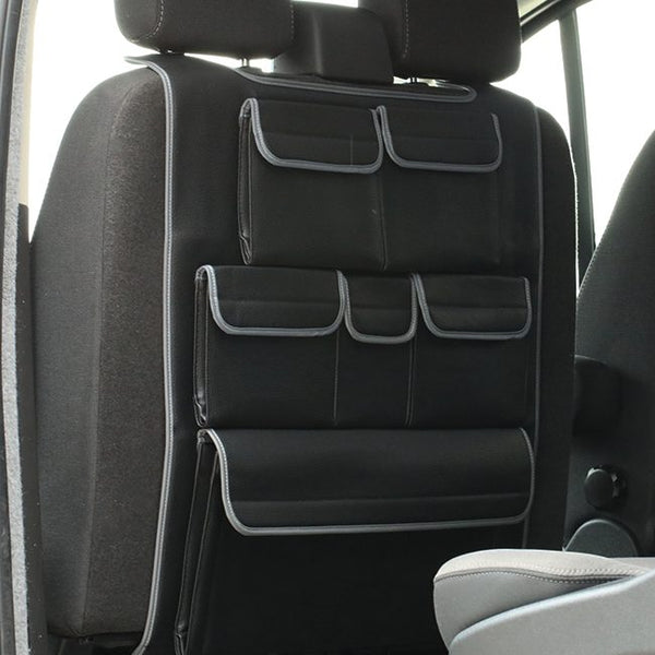 For Ford Transit Custom Double Seat Back Organiser – Premium Leatherette Storage Solution