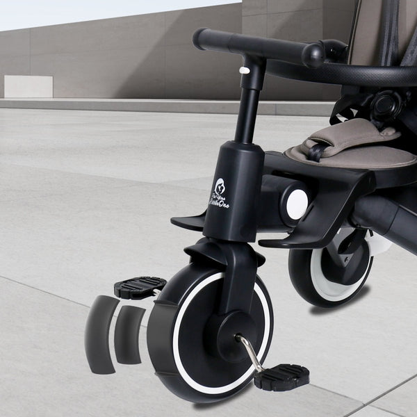 Foryourlittleone Xplor Plus 6 in 1 Foldable Trike - Jet Black (10m-5y)