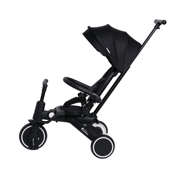 Foryourlittleone Xplor Ultimate 6 in 1 Foldable Trike - Jet Black (10m-5y)