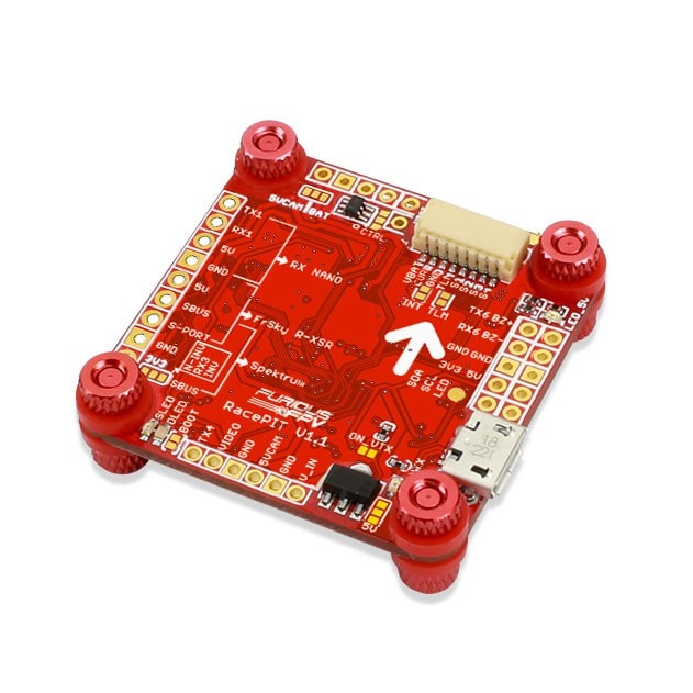 FuriousFPV RacePit F4 Flight Controller 5V BEC, Black Box, OSD