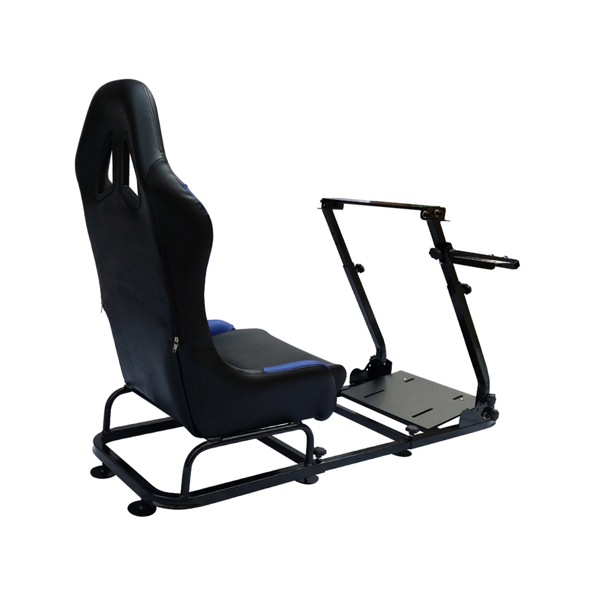 FK Driving Game Sim Racing Simulator Frame + BLUE Seat Wheel Pedals Xbox PS PC