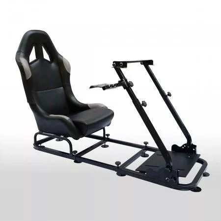 FK Driving Sim Game Folding Chair Simulator Racing Seat & Frame for Xbox PS Console / PC Gaming Wheel & Pedals x5 Colours / Synthetic Leather or Textile Fabric