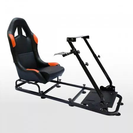 FK Driving Sim Game Folding Chair Simulator Racing Seat & Frame for Xbox PS Console / PC Gaming Wheel & Pedals x5 Colours / Synthetic Leather or Textile Fabric