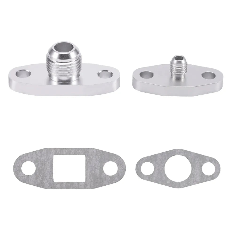 MXPR T3 T04E V-band Turbo Charger Transporter 0.63 AR Oil Drain Return FEED Line