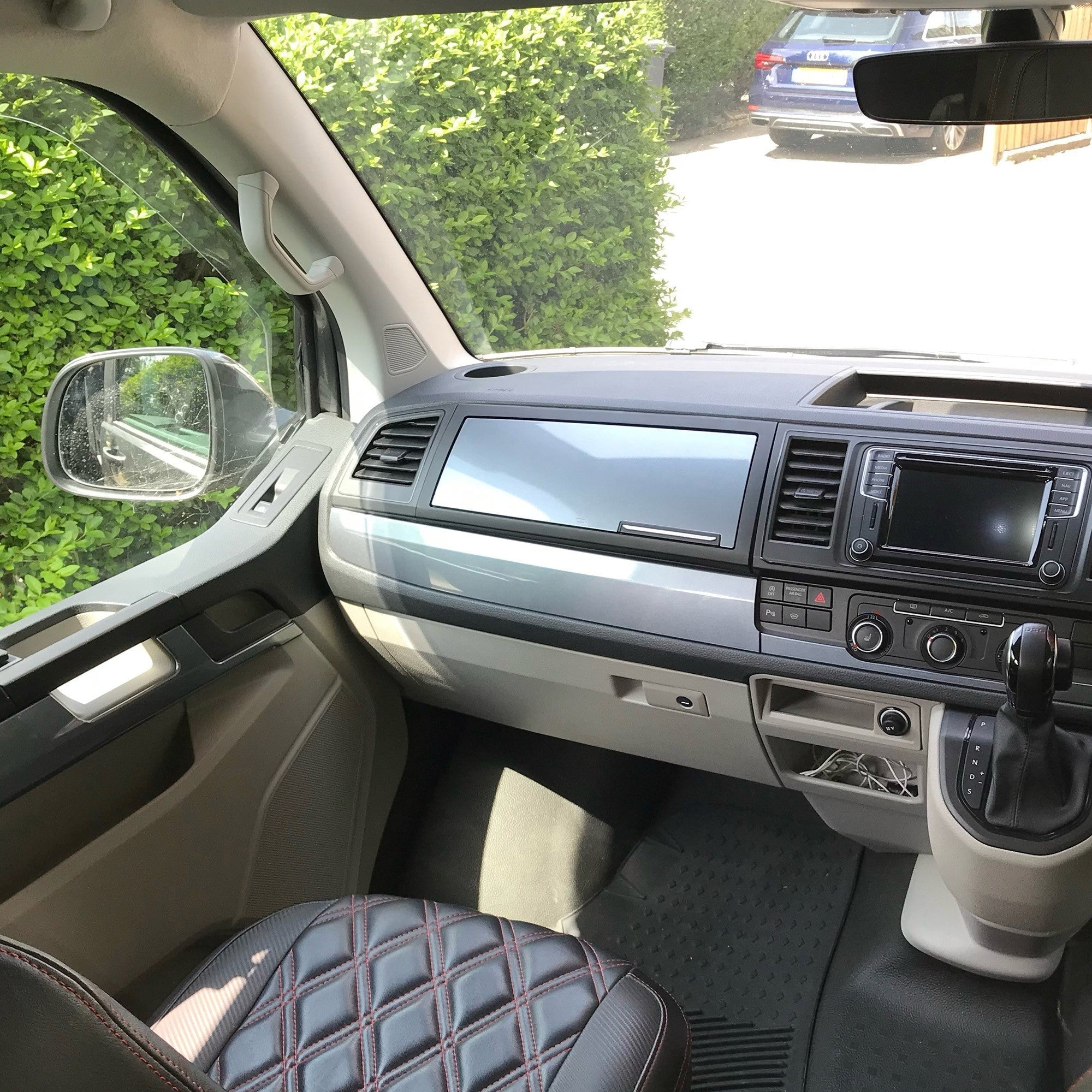 For VW Transporter T6 RHD Lower Dash Trim Gun Metal Grey – Interior Styling Accessories