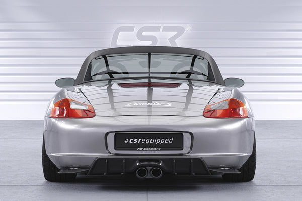 CSR Porsche Boxster 986 Rear bumper diffuser splitter apron ABE HA420-M in Matte Carbon Finish - Ready to Fit