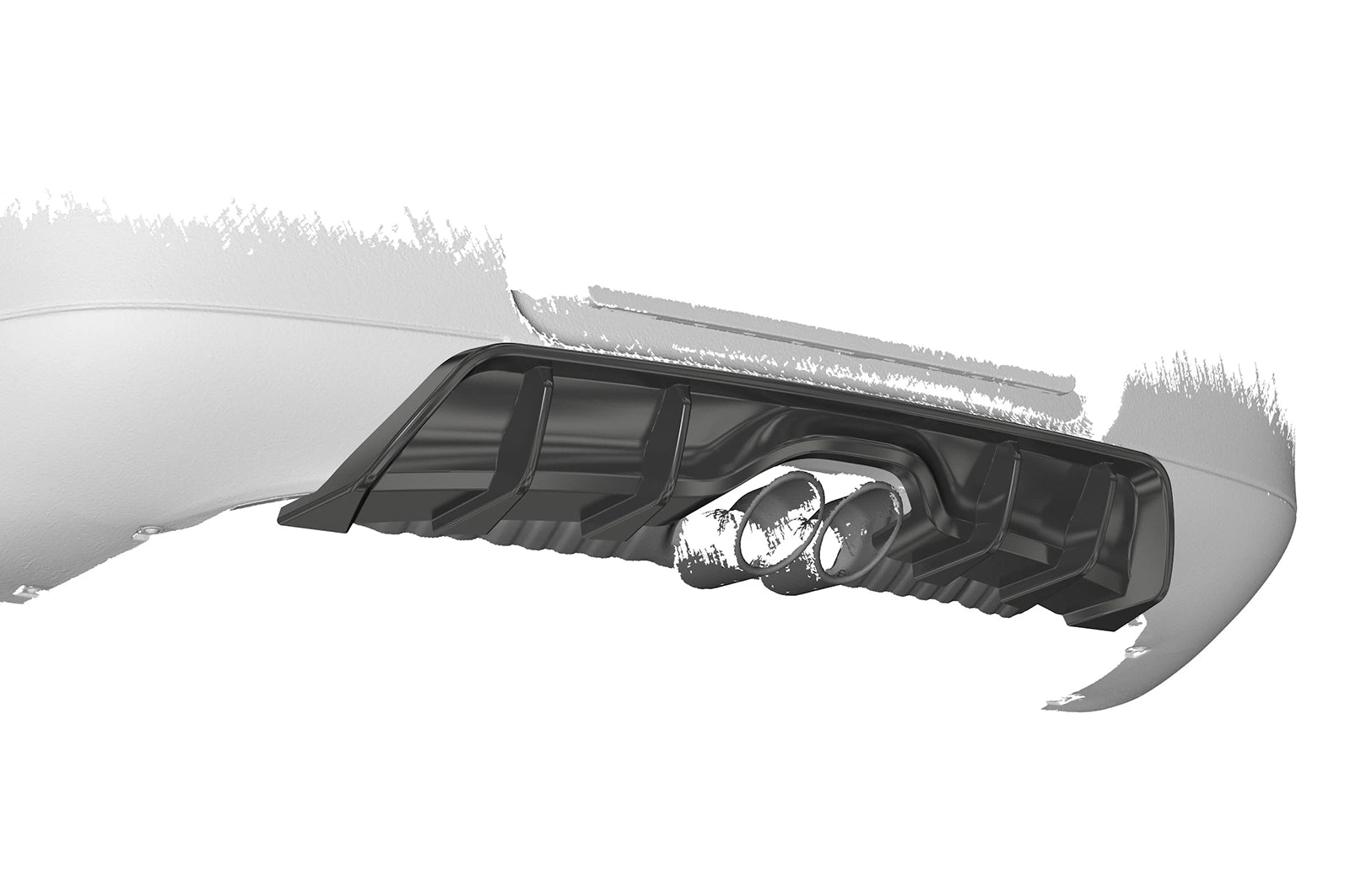 CSR Porsche Boxster 986 Rear bumper diffuser splitter apron ABE HA420-M in Matte Carbon Finish - Ready to Fit