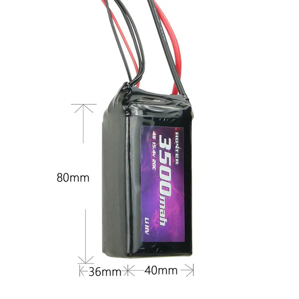 HeeWing Hunter 4S HV 3500mAh 15.4V 20C Lipo Battery