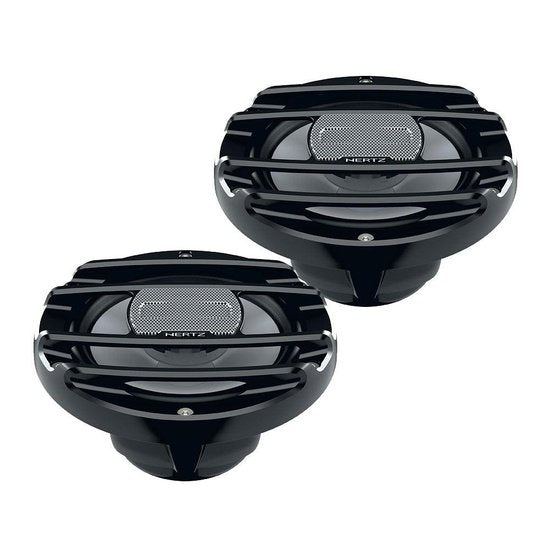 Hertz HMX 6.5 S IP65 150W Marine Coaxial Speakers - Black | 4Boats