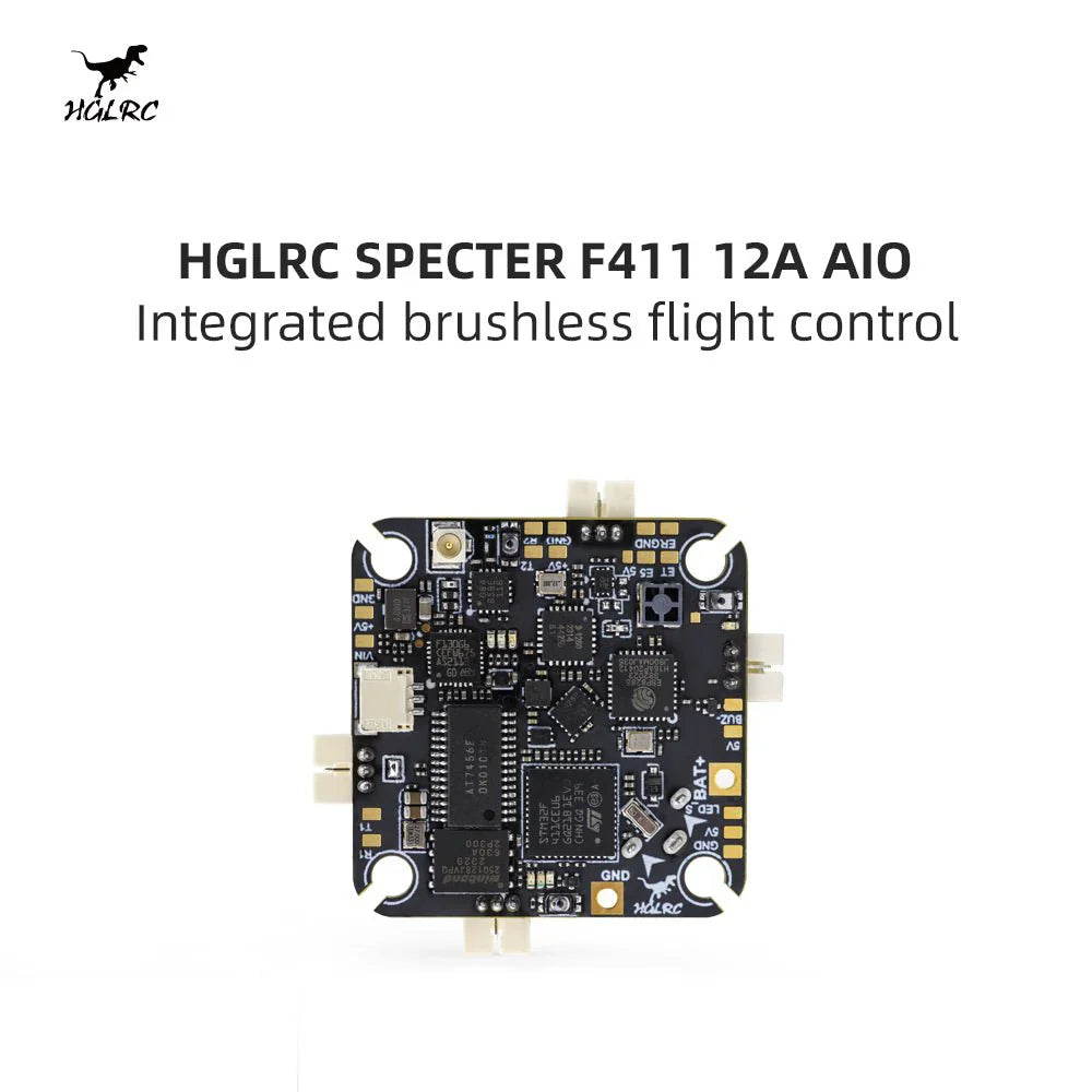 HGLRC Specter F411 12A AIO Flight Controller (ELRS+VTX)