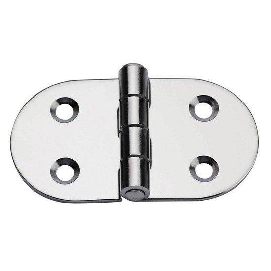 Hinge Right 316 Stainless 74x40x2mm | 4Boats