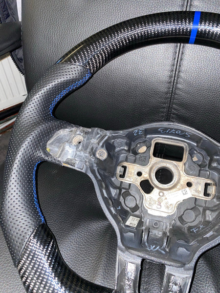 Volkswagen Golf MK6 GTI / R Carbon Fibre Steering Wheel (CUSTOM / 2009 - 2013 Models)