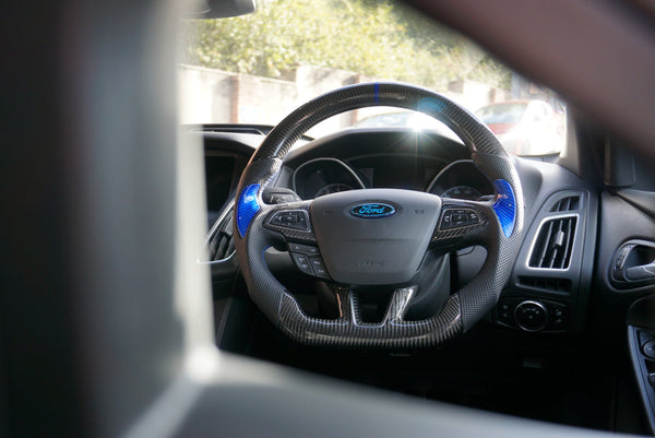 Ford Focus MK3.5 Base / ST / RS Carbon Fibre Steering Wheel (Custom 2014 - 2018)