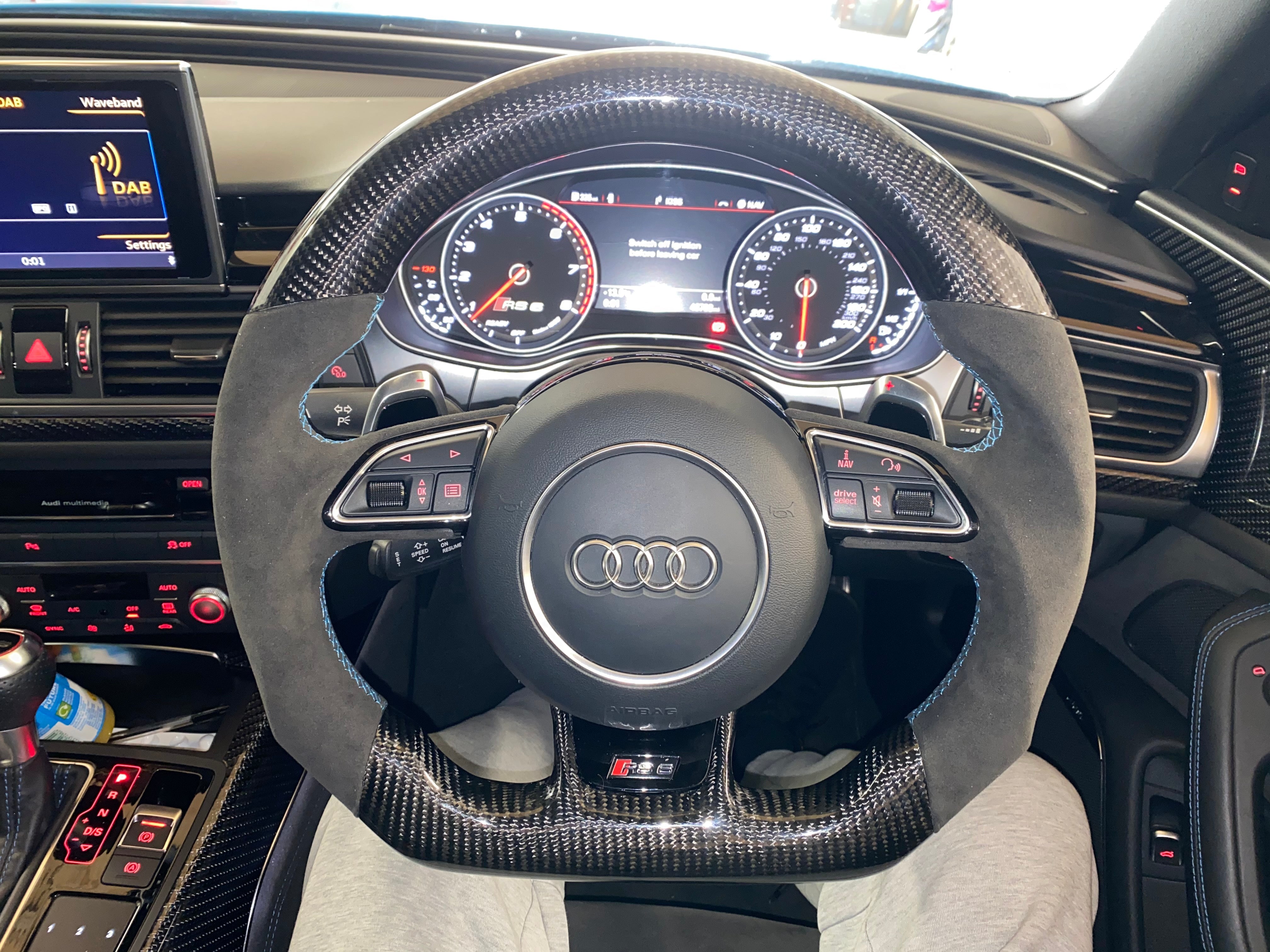 Audi A6 / S6 / RS6 C7 Carbon Fibre Custom Steering Wheel (2013 - 2018 Models)