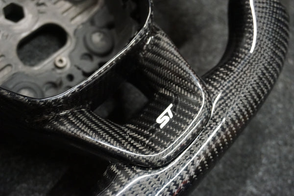 Ford Fiesta MK8 / MK8.5 Carbon Fibre Custom Steering Wheel (MK8 2018 - Present)
