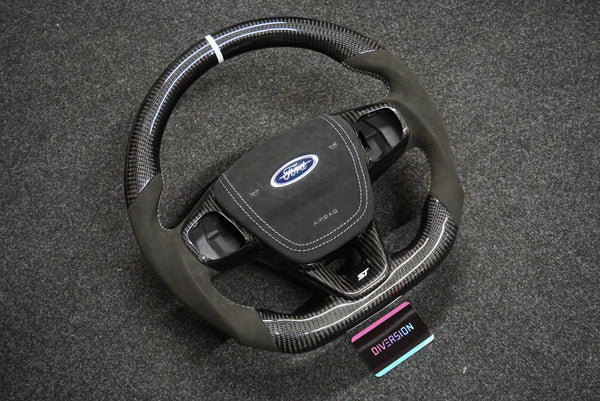 Ford Fiesta MK8 / MK8.5 Carbon Fibre Custom Steering Wheel (MK8 2018 - Present)